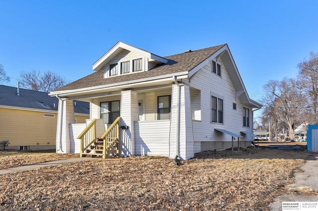 view of front of house featuring a porch