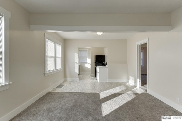 view of carpeted empty room