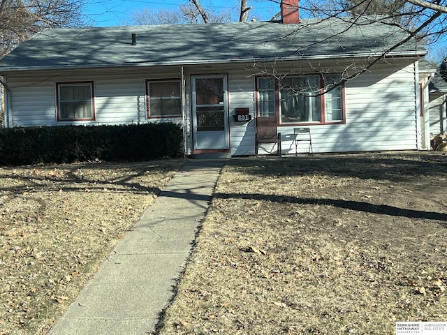 view of ranch-style home