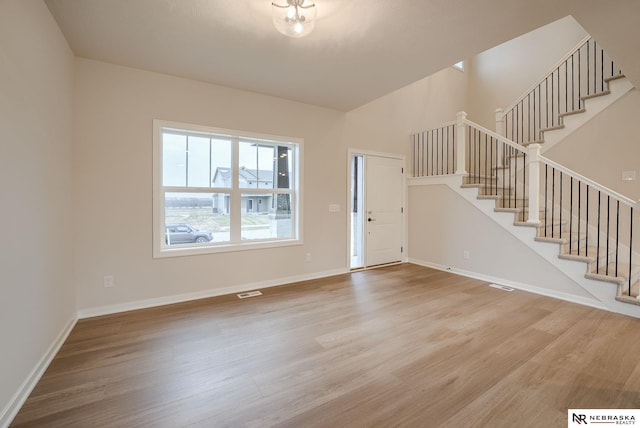 interior space featuring hardwood / wood-style floors