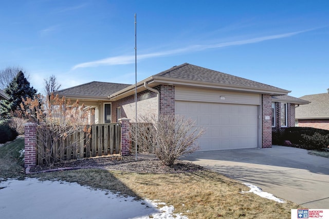 view of front of home featuring a garage