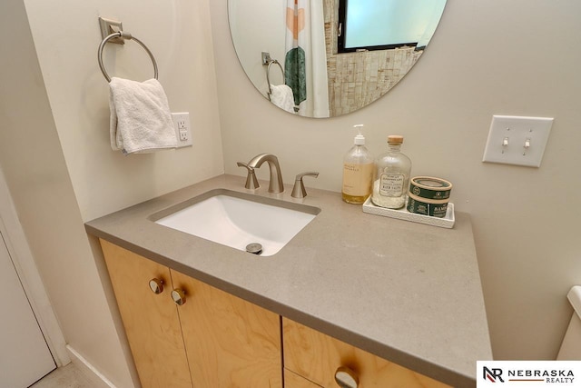 bathroom featuring vanity