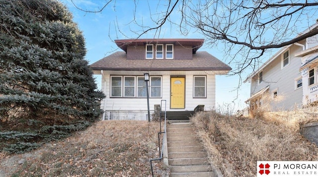 view of bungalow-style home