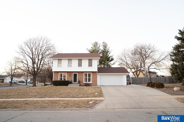 view of front of house featuring a garage