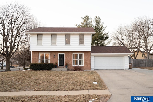 view of front of house featuring a garage