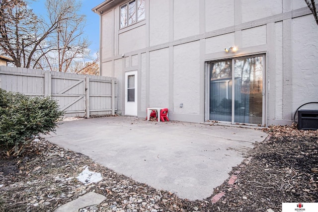 rear view of house with a patio