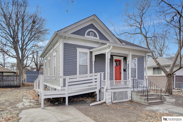 view of front of home