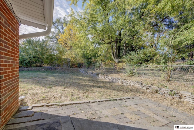 view of yard featuring a patio