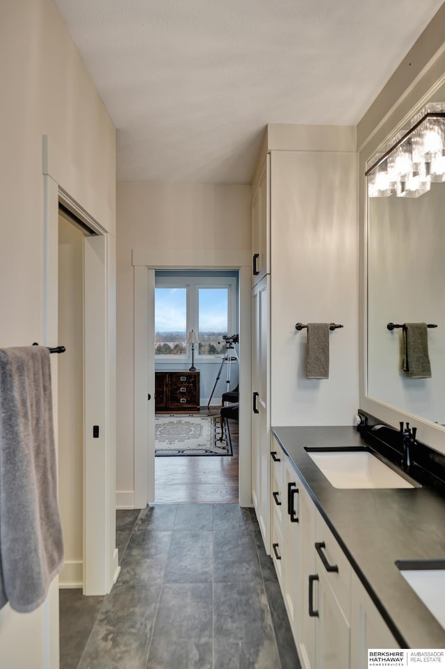 bathroom featuring vanity