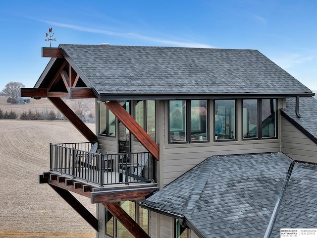 view of rear view of property