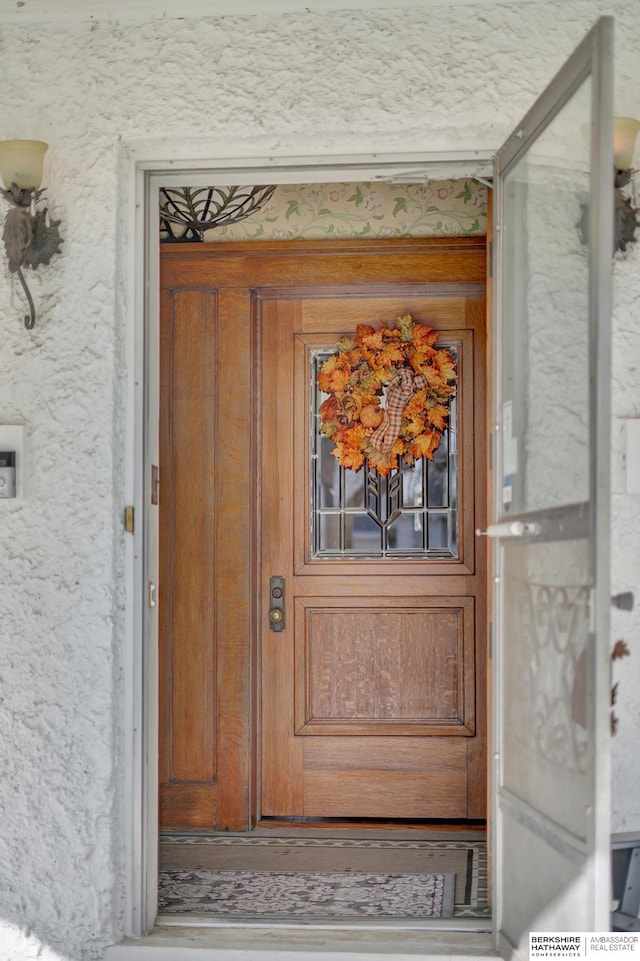 view of exterior entry