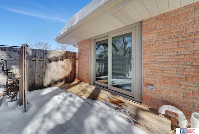 view of patio with fence