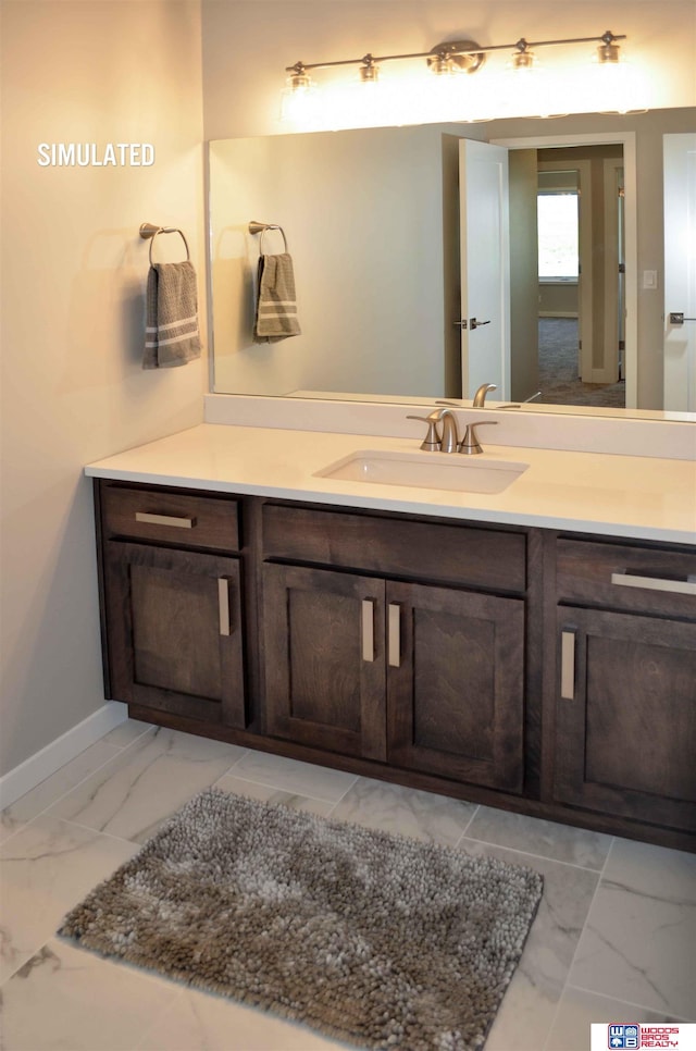 bathroom featuring vanity