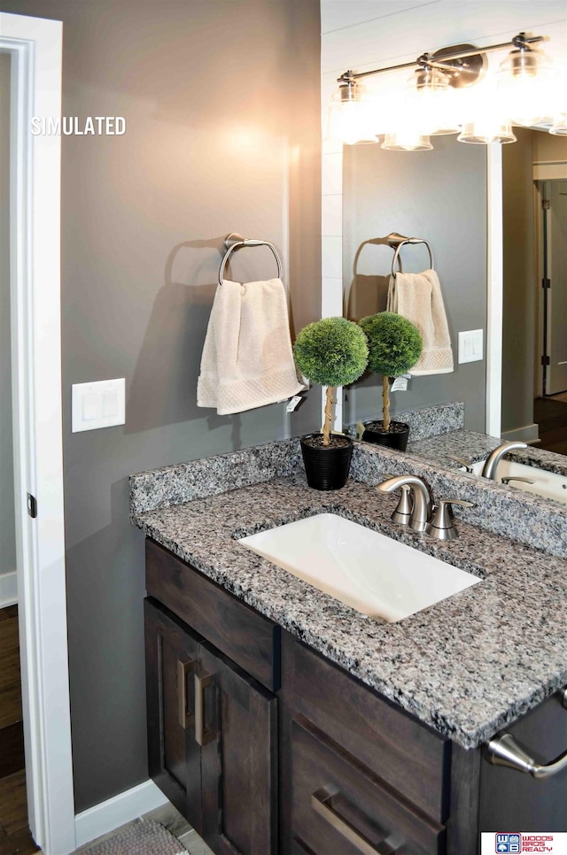 bathroom with vanity