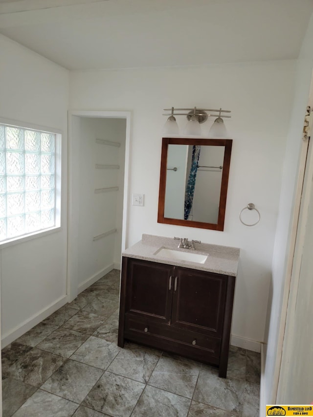 bathroom with vanity