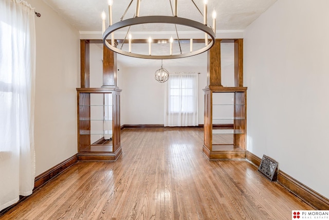 interior space featuring wood-type flooring