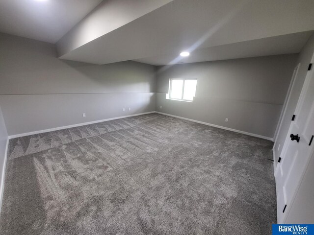 interior space featuring carpet flooring