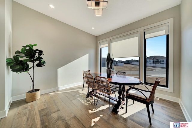 dining room featuring hardwood / wood-style floors