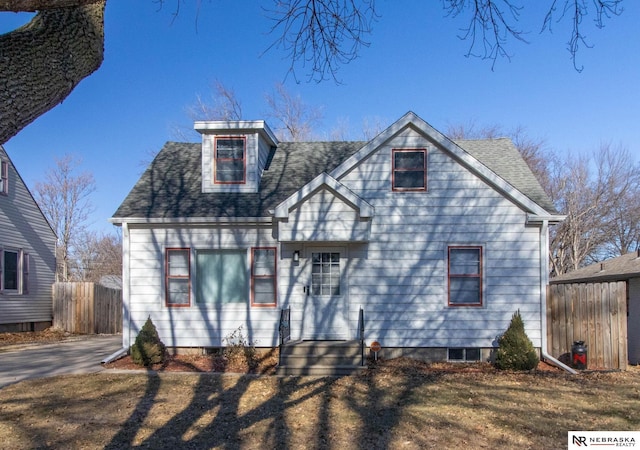 view of front of home