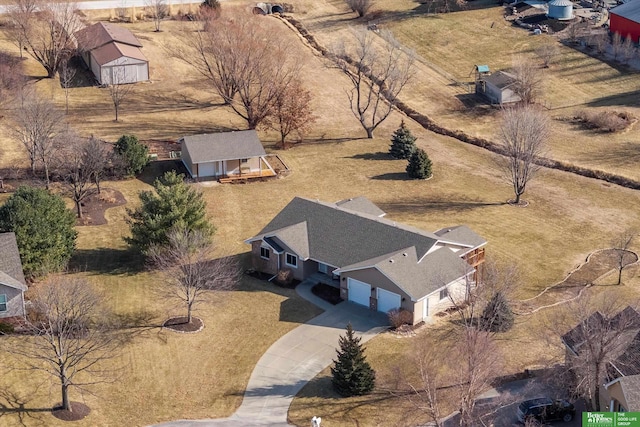 birds eye view of property