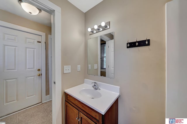 bathroom with vanity