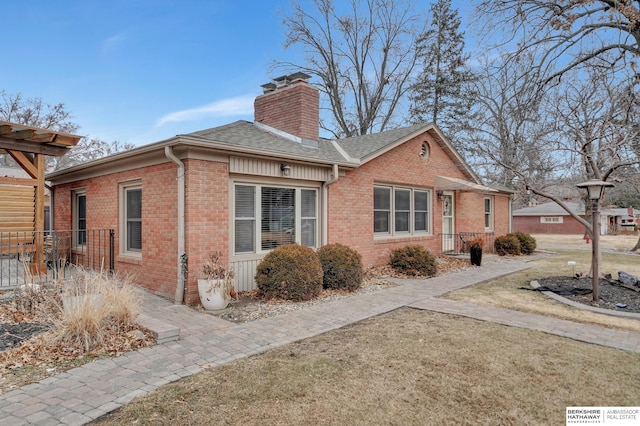 exterior space featuring a yard