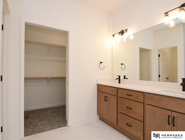 bathroom with vanity