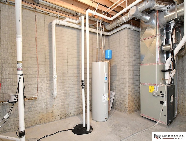 14806 Bruning St, Bennington, NE 68007 - utilities featuring water heater and heating unit