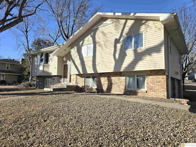 view of home's exterior featuring a garage