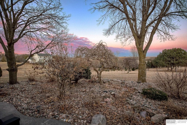 view of nature at dusk