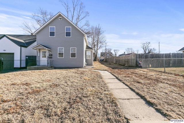 view of back of property