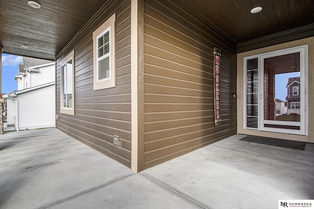 view of patio with covered porch