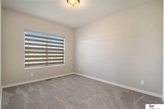 view of carpeted empty room