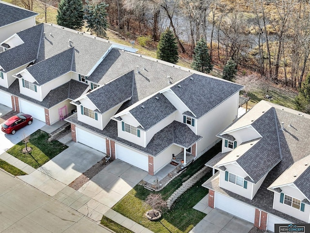 birds eye view of property