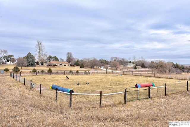 view of property's community featuring a rural view