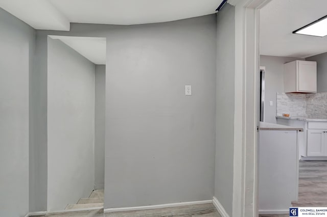 interior space with light wood-type flooring