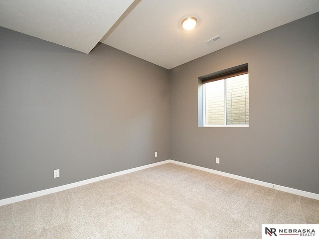 view of carpeted empty room