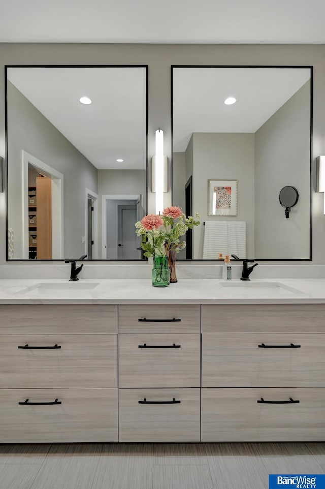 bathroom with vanity