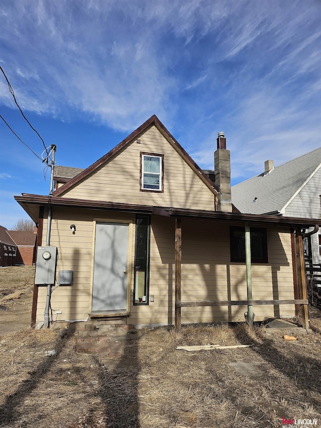 view of back of property