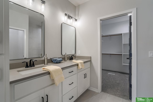 bathroom featuring vanity