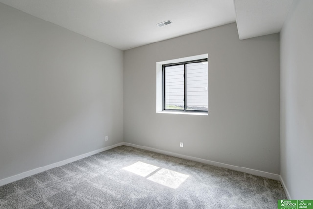 view of carpeted empty room