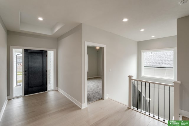 entryway featuring light hardwood / wood-style floors