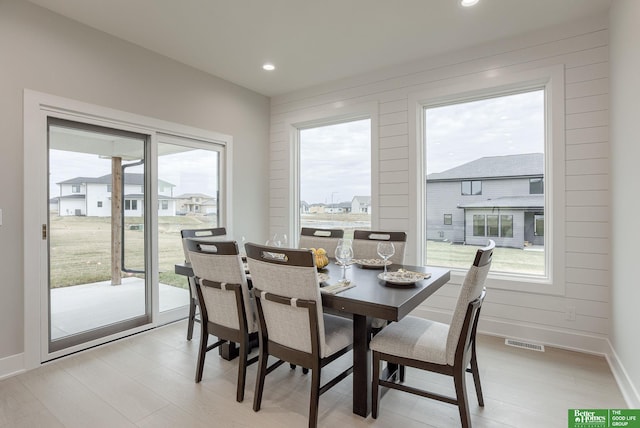 dining room featuring a healthy amount of sunlight