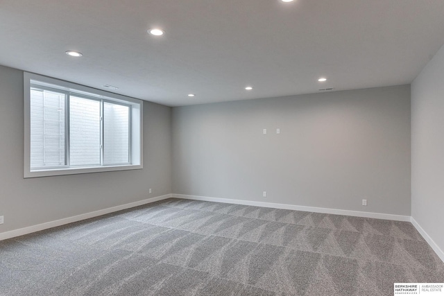 view of carpeted empty room