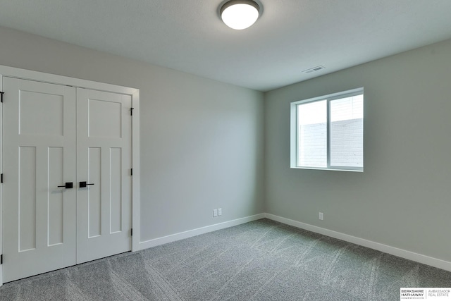 view of carpeted empty room