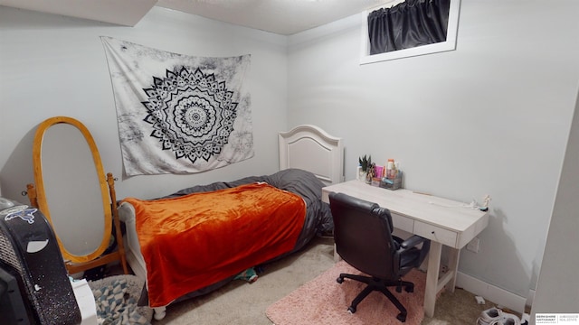 bedroom with carpet flooring