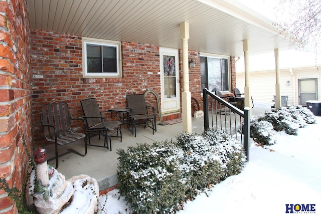 view of patio / terrace featuring a porch