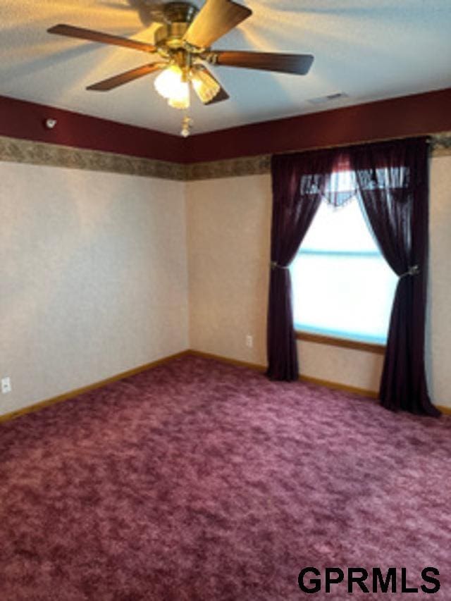 view of carpeted empty room