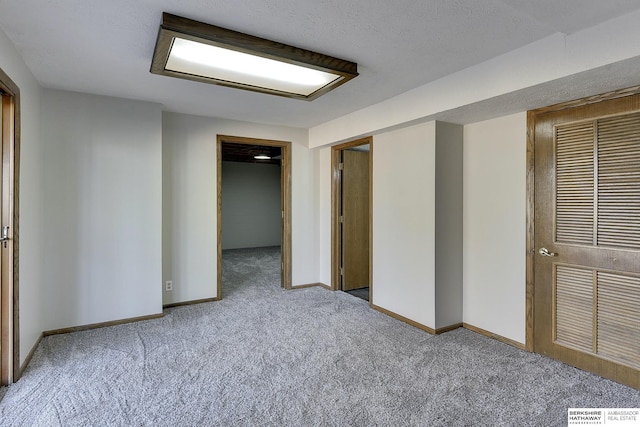 interior space featuring a textured ceiling