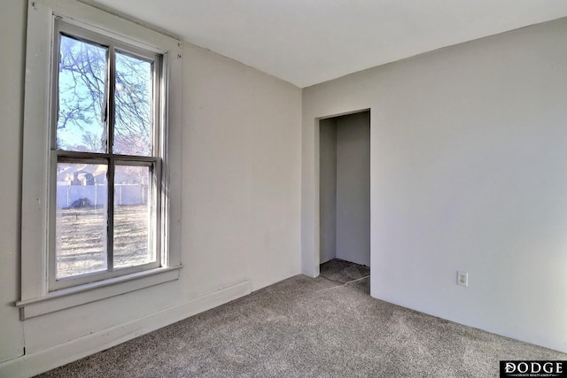 view of carpeted empty room